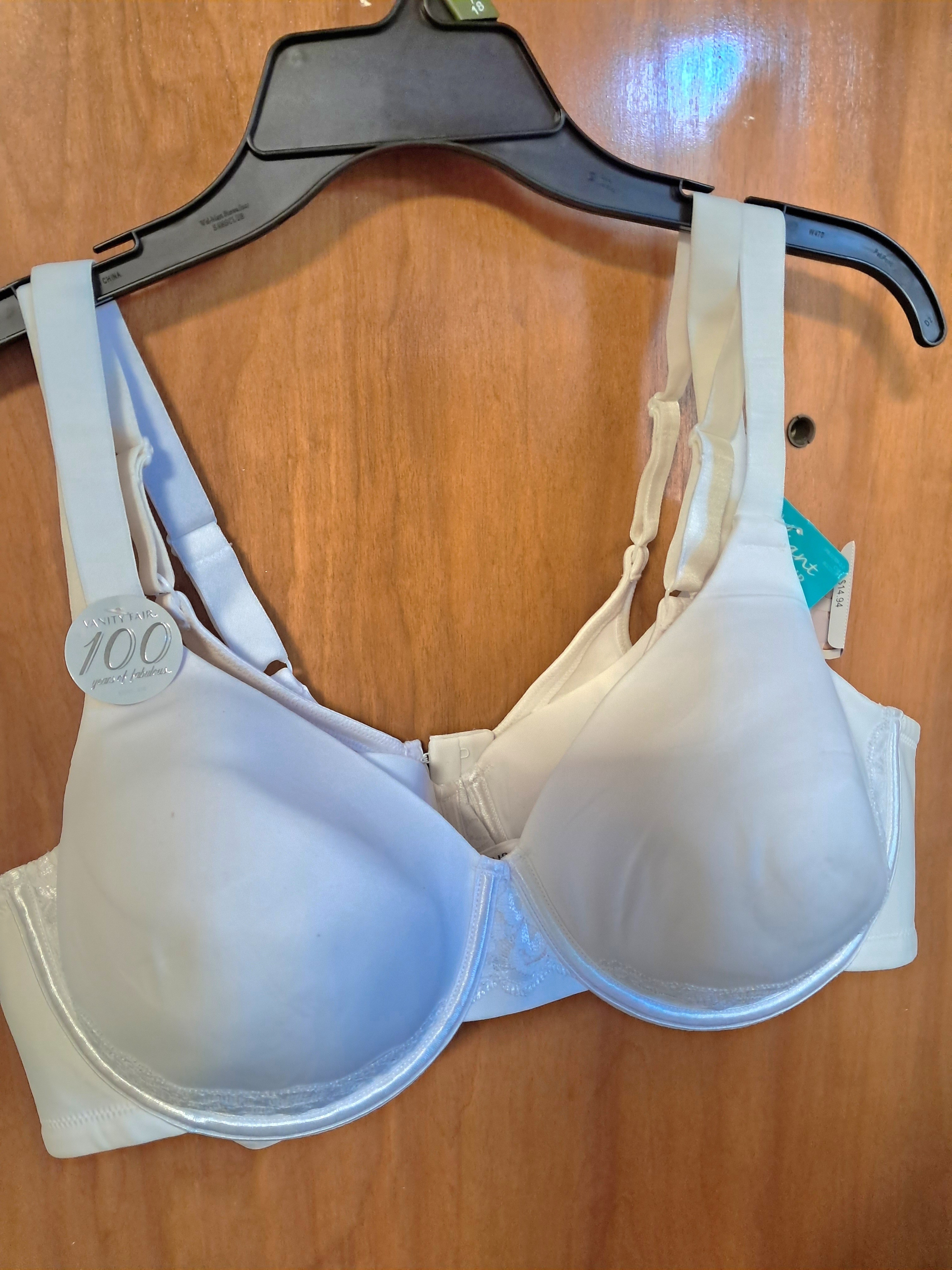 Set Of 2 Vanity Fair Smooth Radiant Underwire Bra Size 42c
